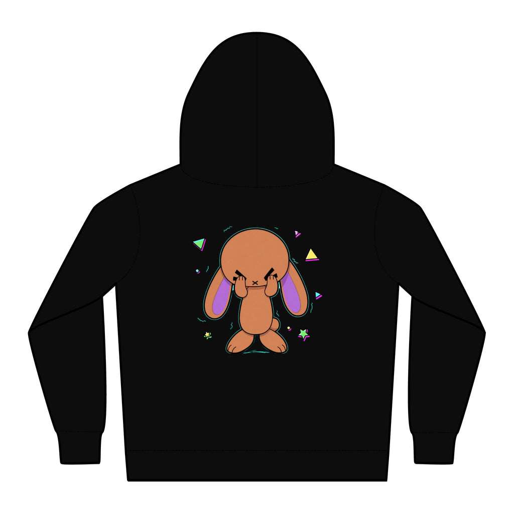 Purple Ears Kids Pullover Hoodie - White Logo