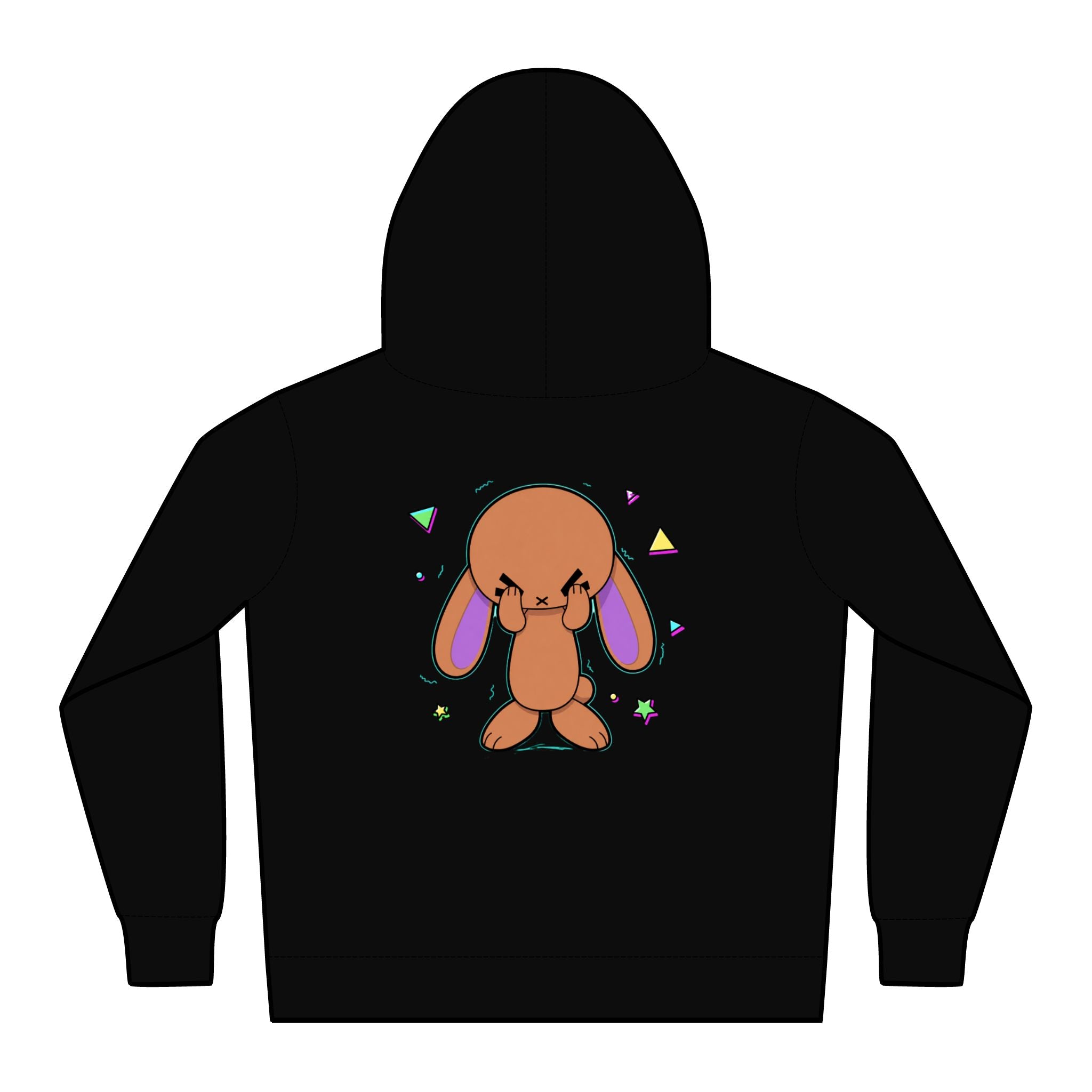 Purple Ears Kids Pullover Hoodie - White Logo