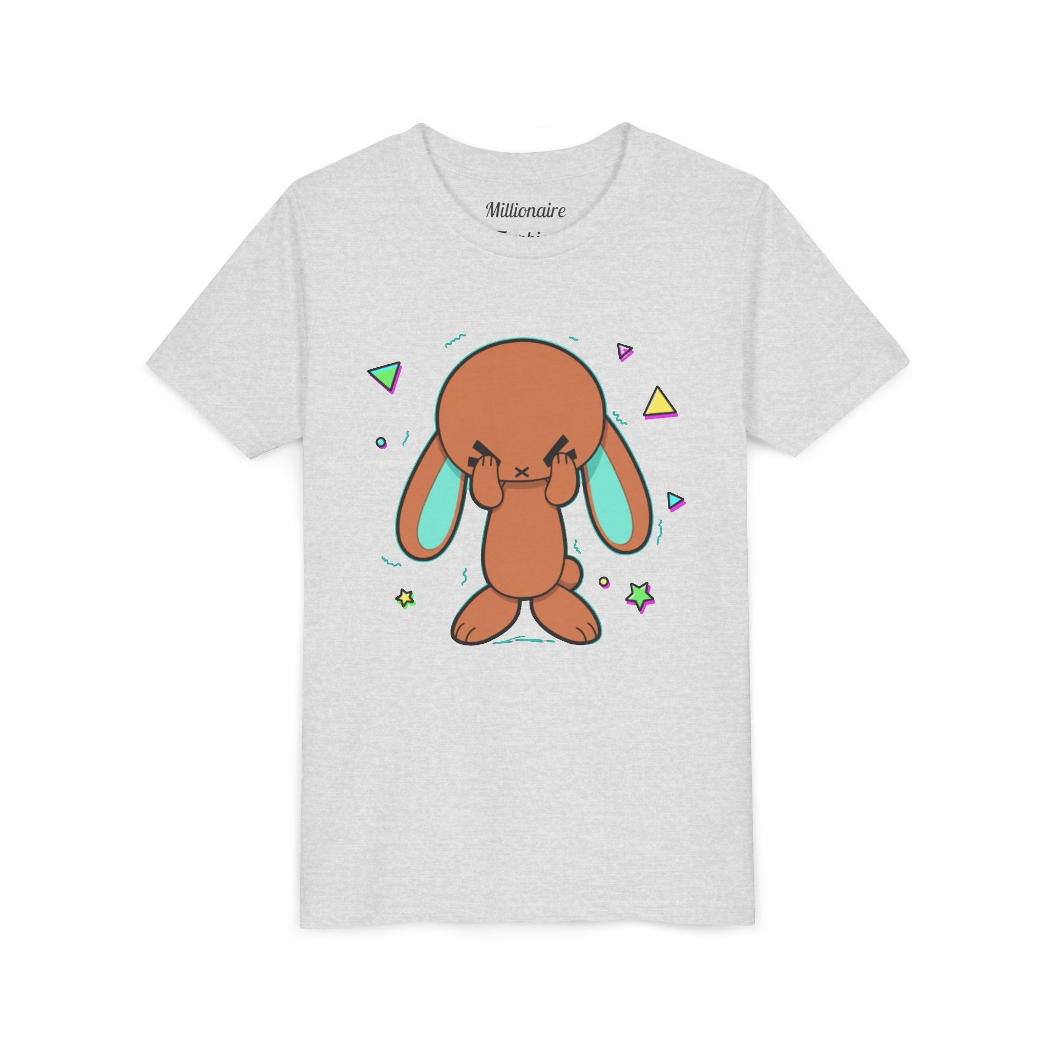 Kids Bunny Green Ears Graphic T‑Shirt