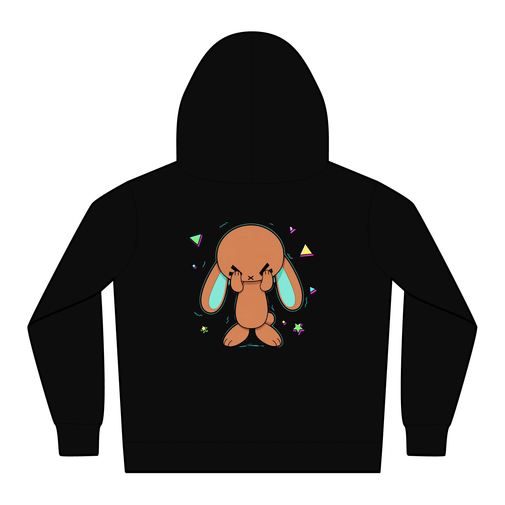 Green Ears Kids Pullover Hoodie - White Logo
