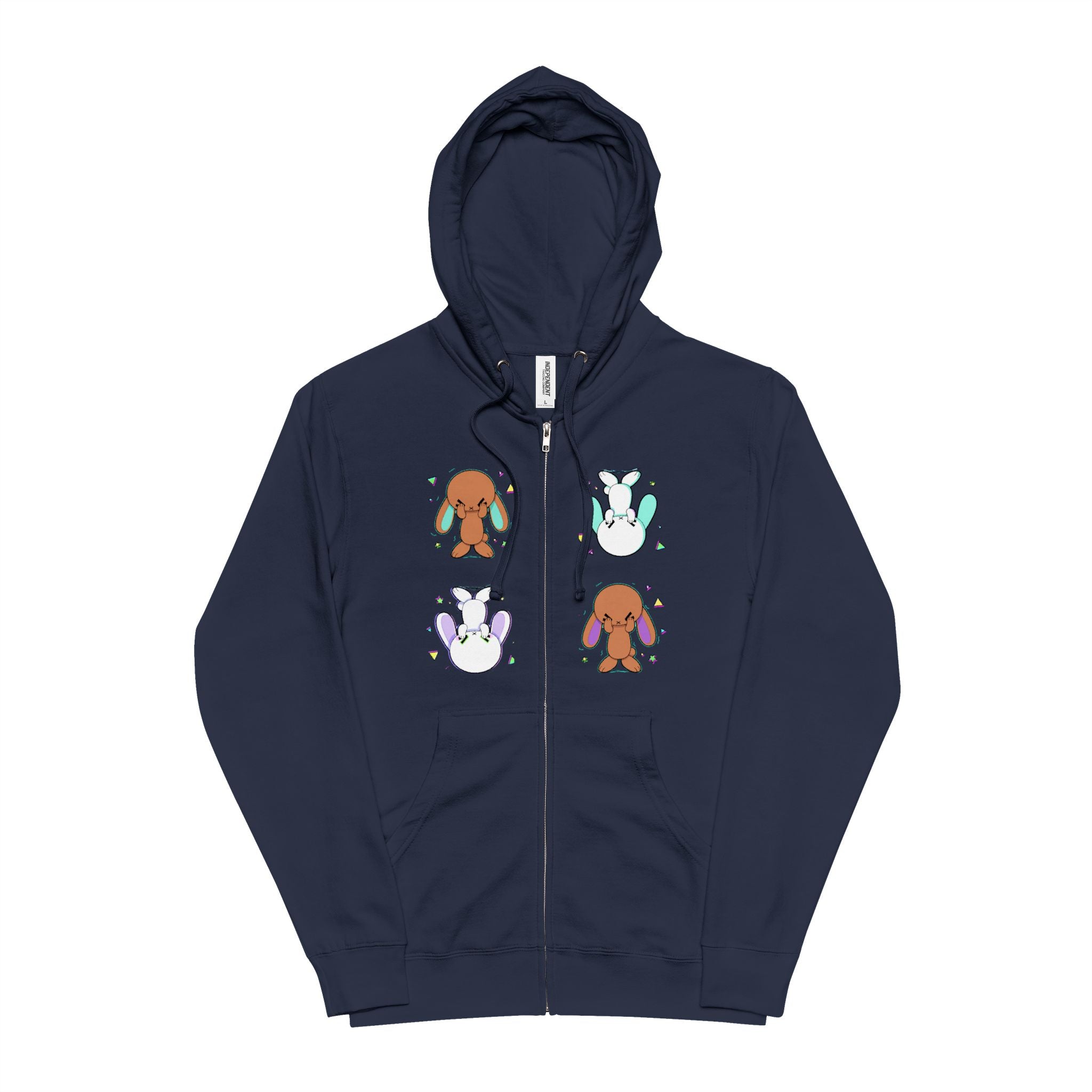 All Ears Zip-Up Hoodie - White Logo