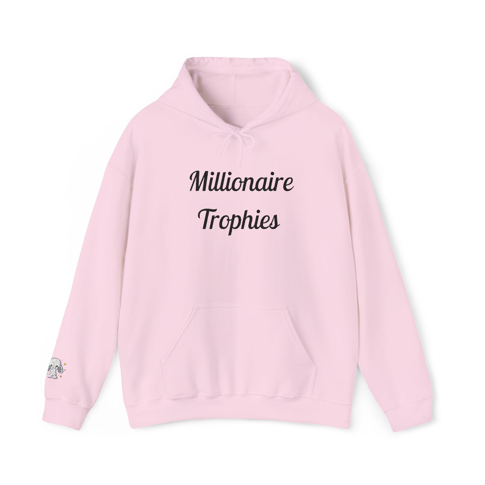 Stitched Black Logo Hoodie