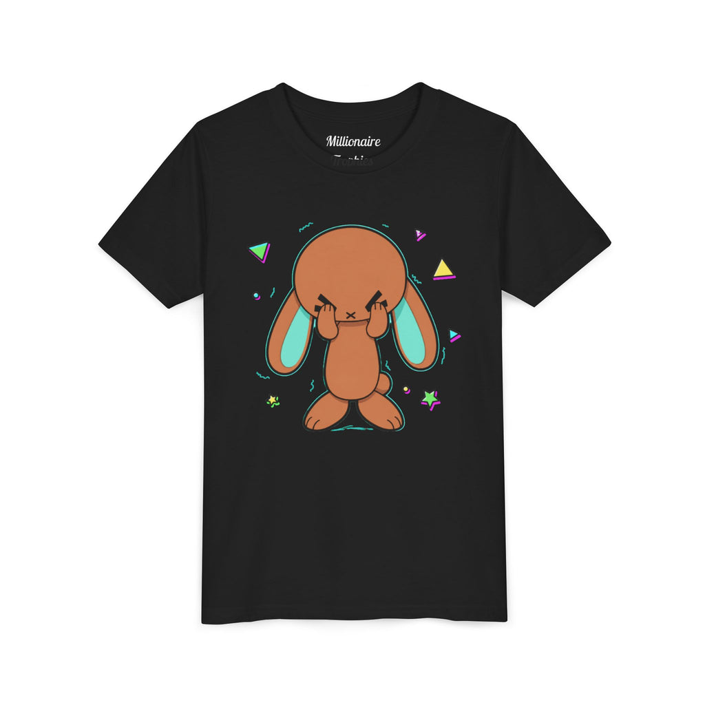 Kids Bunny Green Ears Graphic T‑Shirt