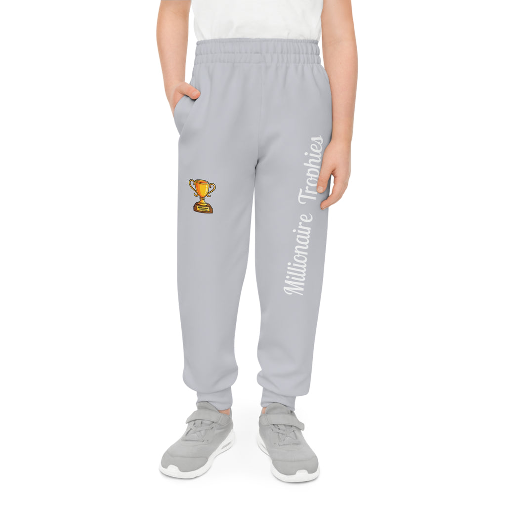 Kid Joggers - Millionaire Trophies white logo