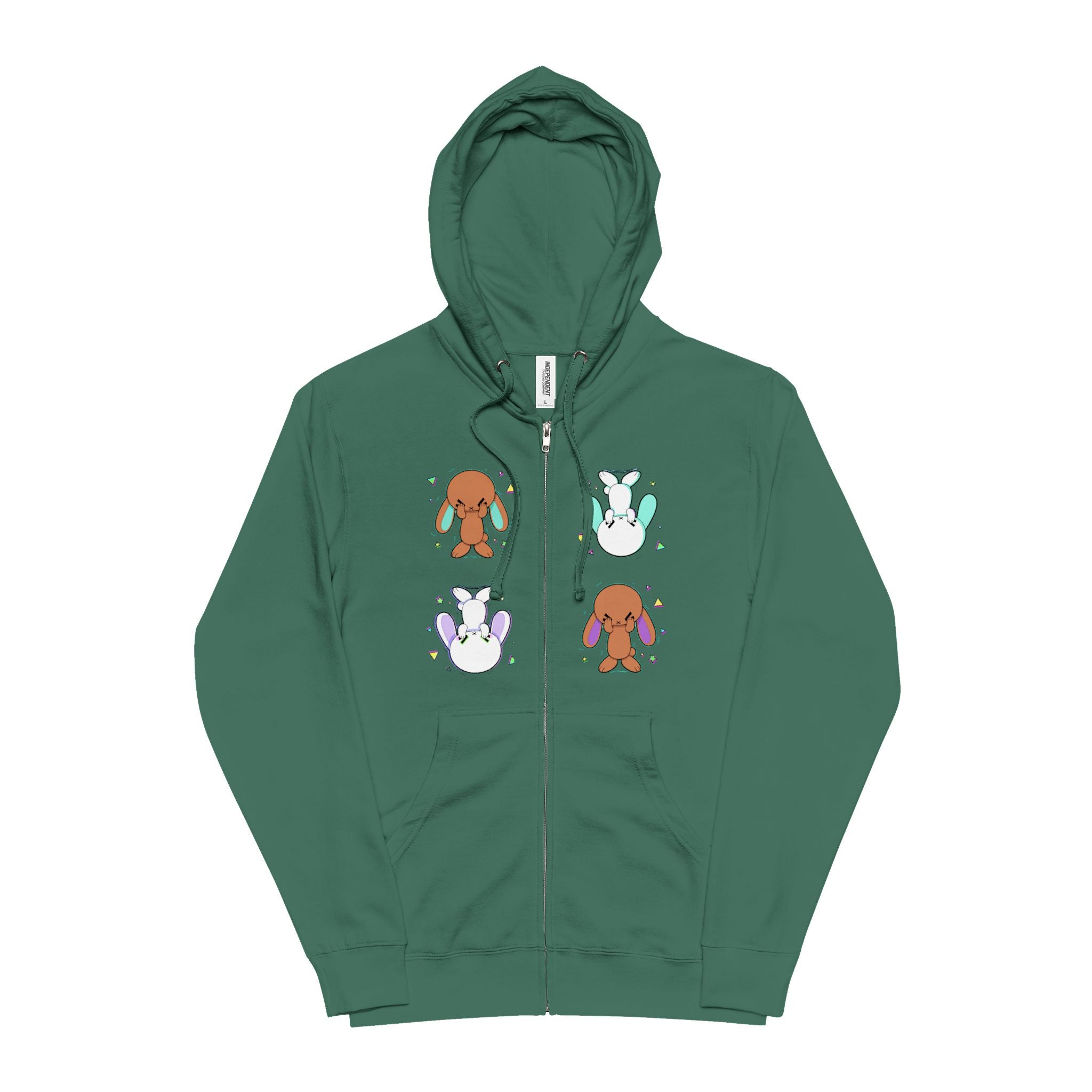 All Ears Zip-Up Hoodie - White Logo