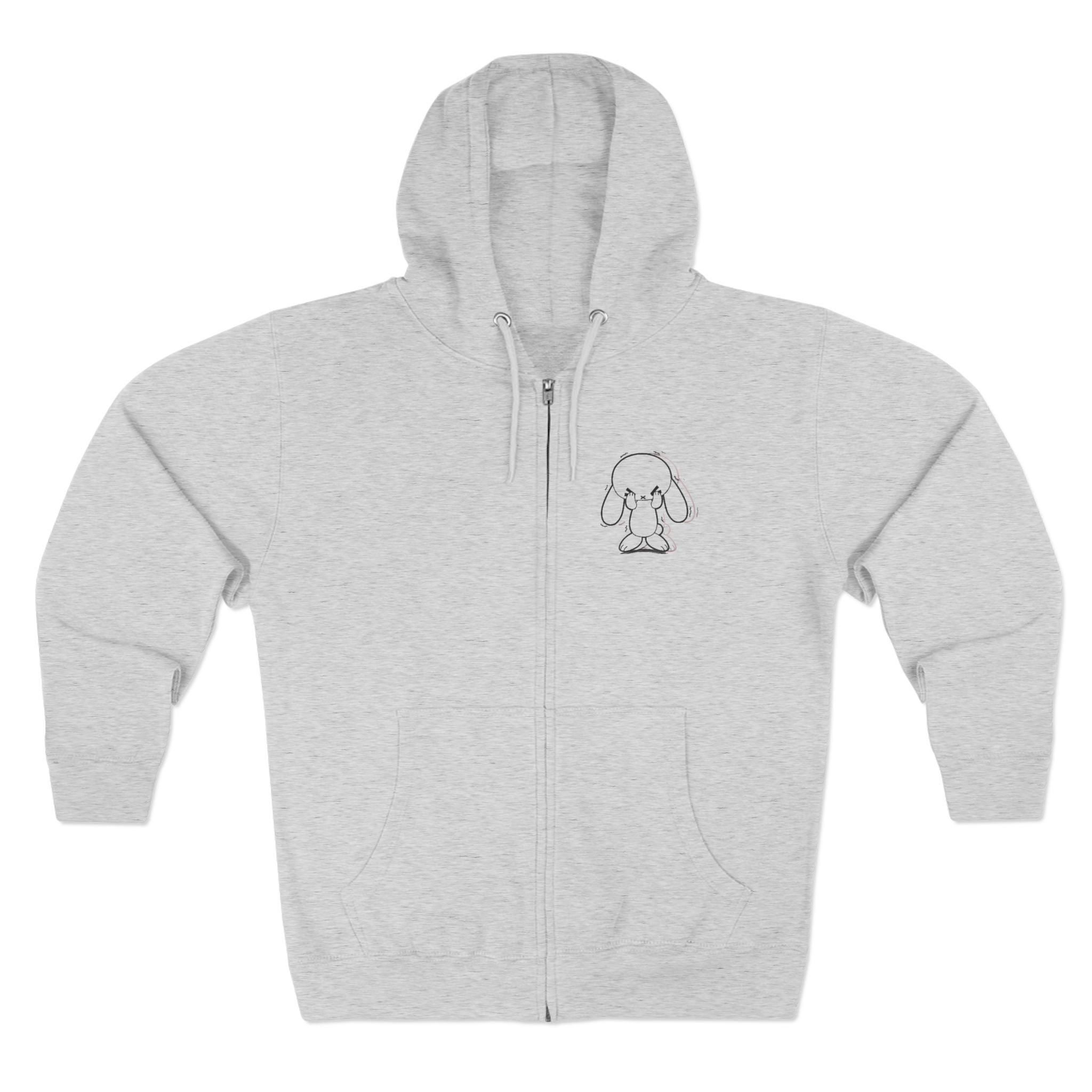 Sample logo Zip-Up Hoodie - Black logo