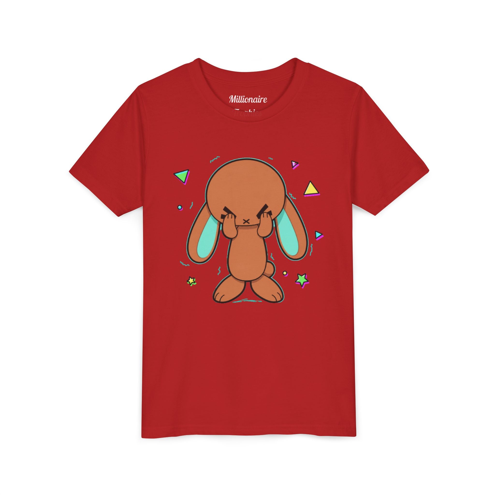 Kids Bunny Green Ears Graphic T‑Shirt