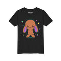Kids Purple Ear Bunny Graphic T‑Shirt