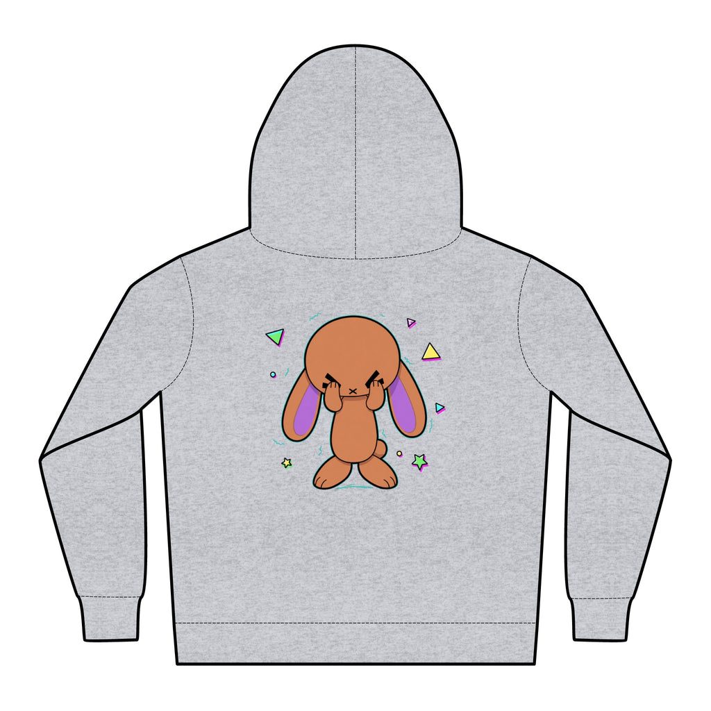 Purple Ears Kids Pullover Hoodie - White Logo