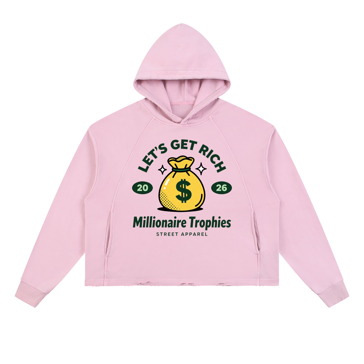 Vintage Washed Let's Get Rich Hoodie