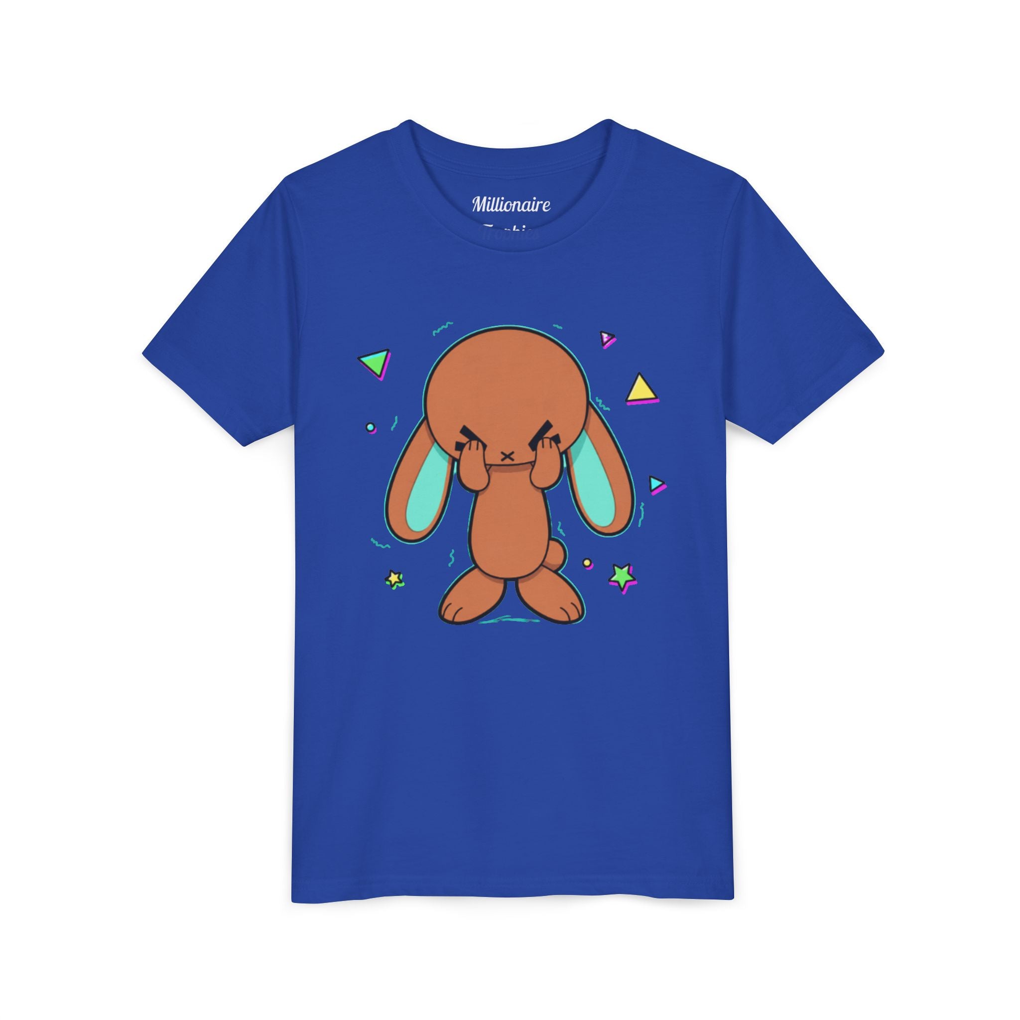 Kids Bunny Green Ears Graphic T‑Shirt