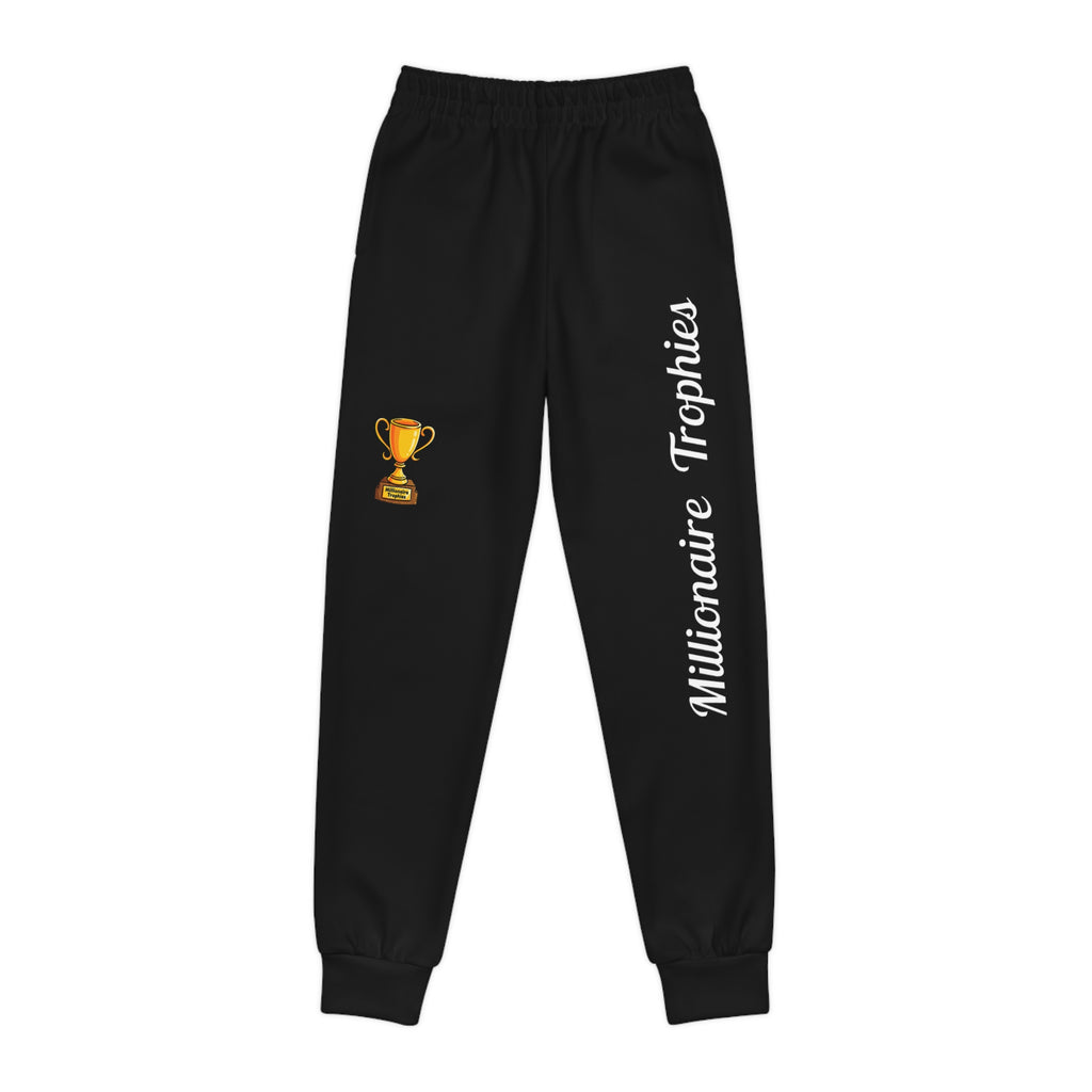 Kids Joggers - Millionaire Trophies white logo