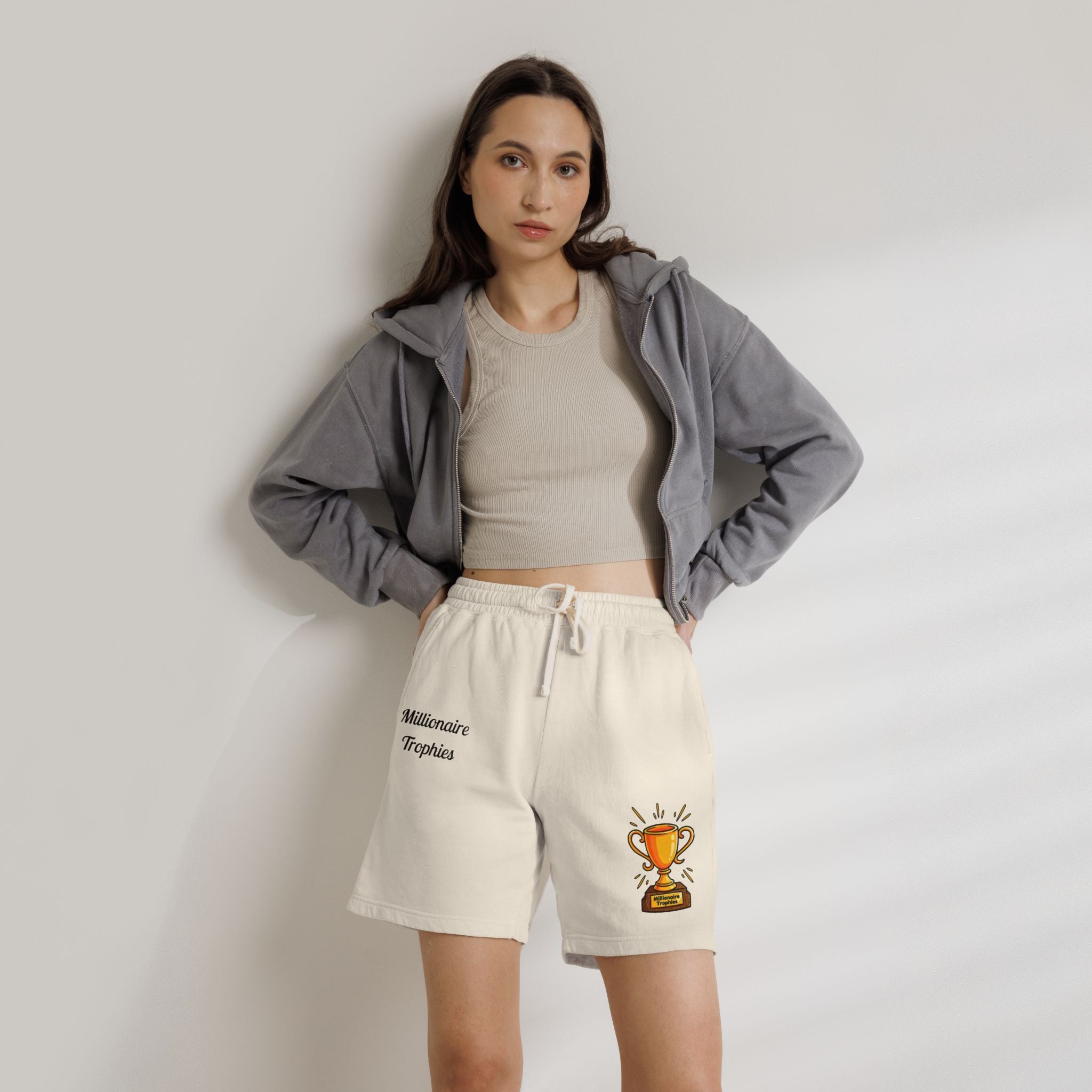 Trophy Sweat Shorts - Black Logo