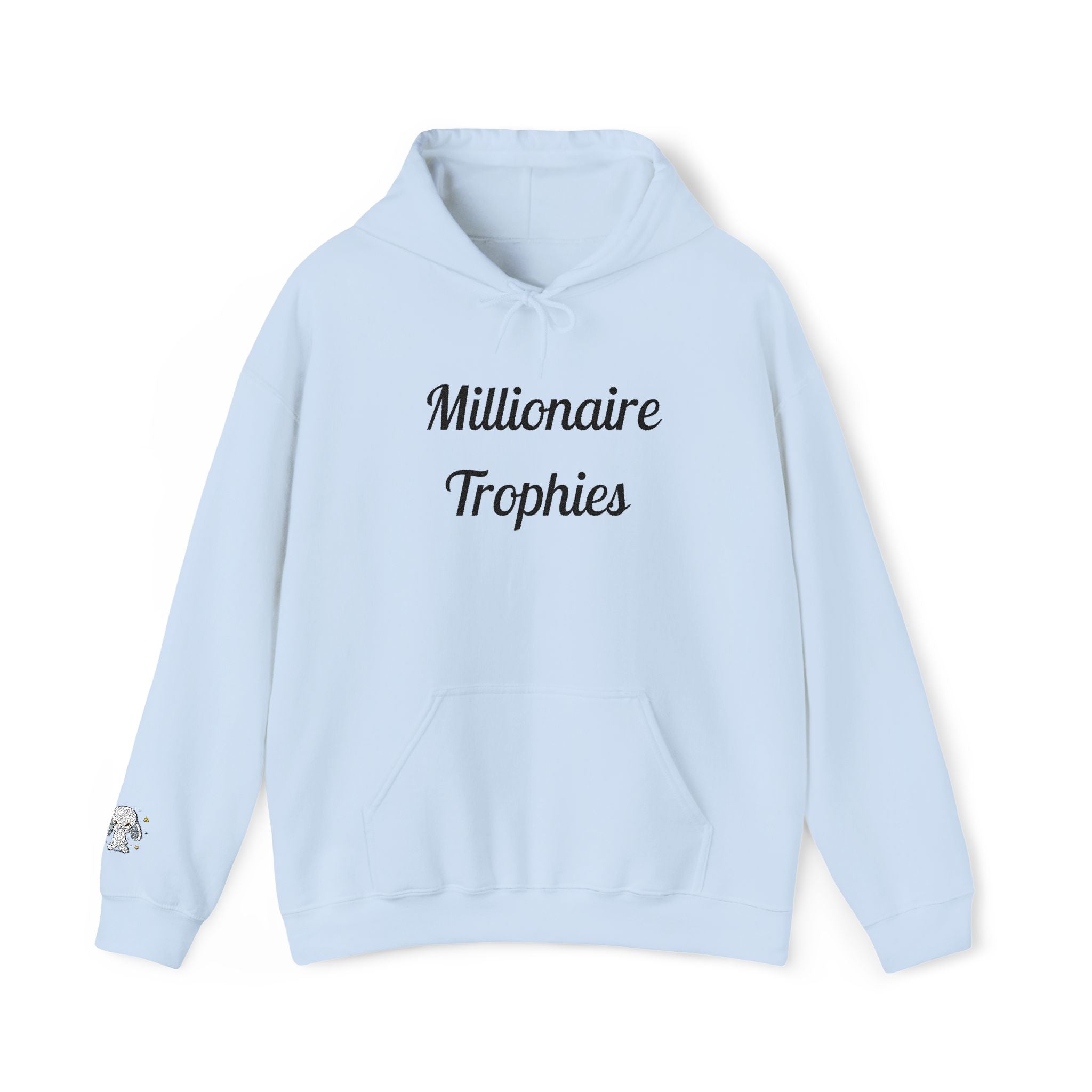 Stitched Black Logo Hoodie