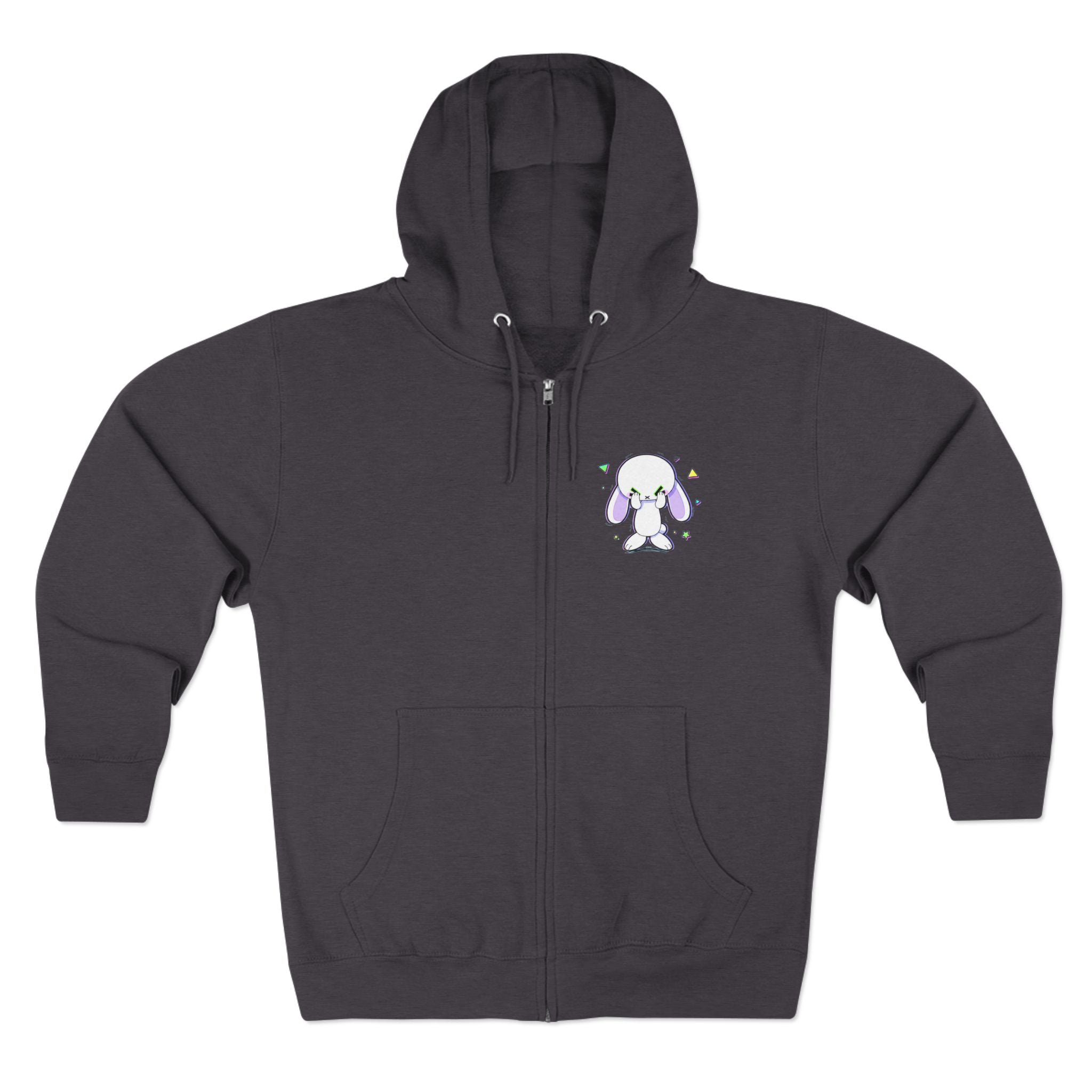 Sample logo Zip-Up Hoodie - Black logo
