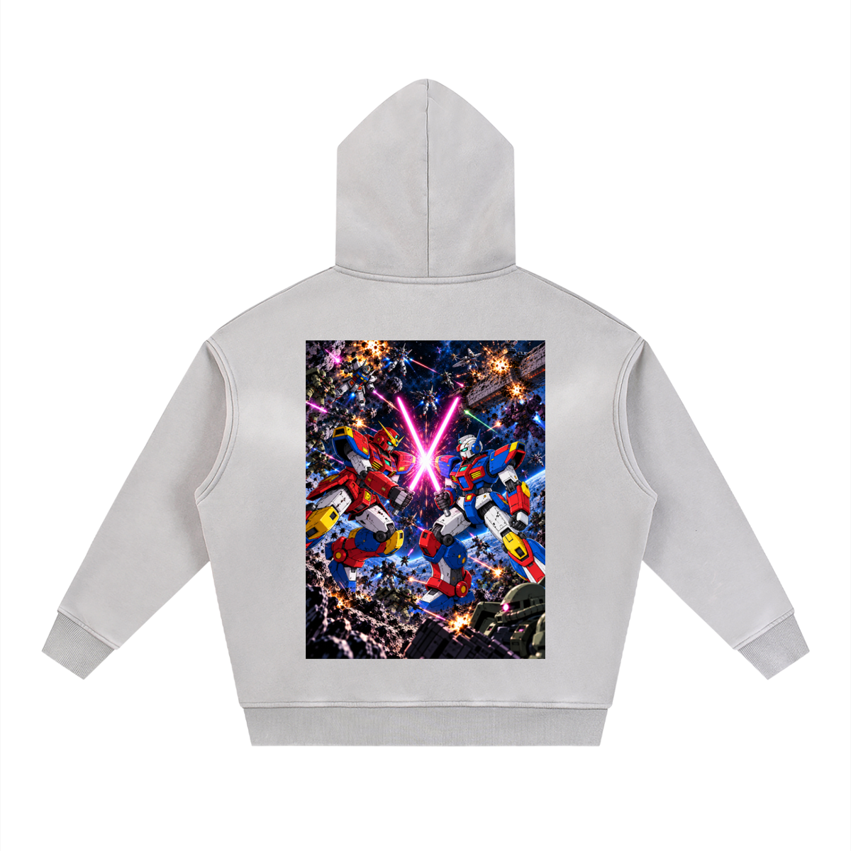 Sunfade Two-way Zipper Gundam Hoodie