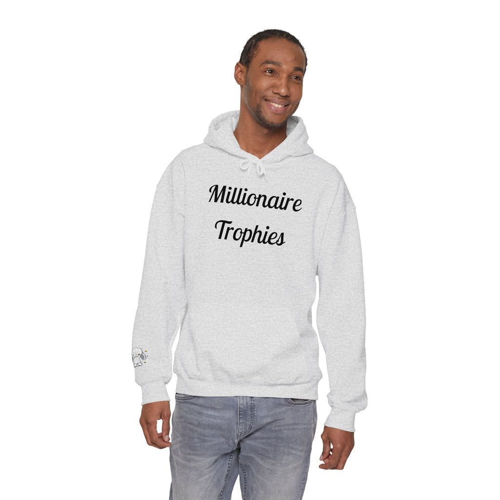 Stitched Black Logo Hoodie