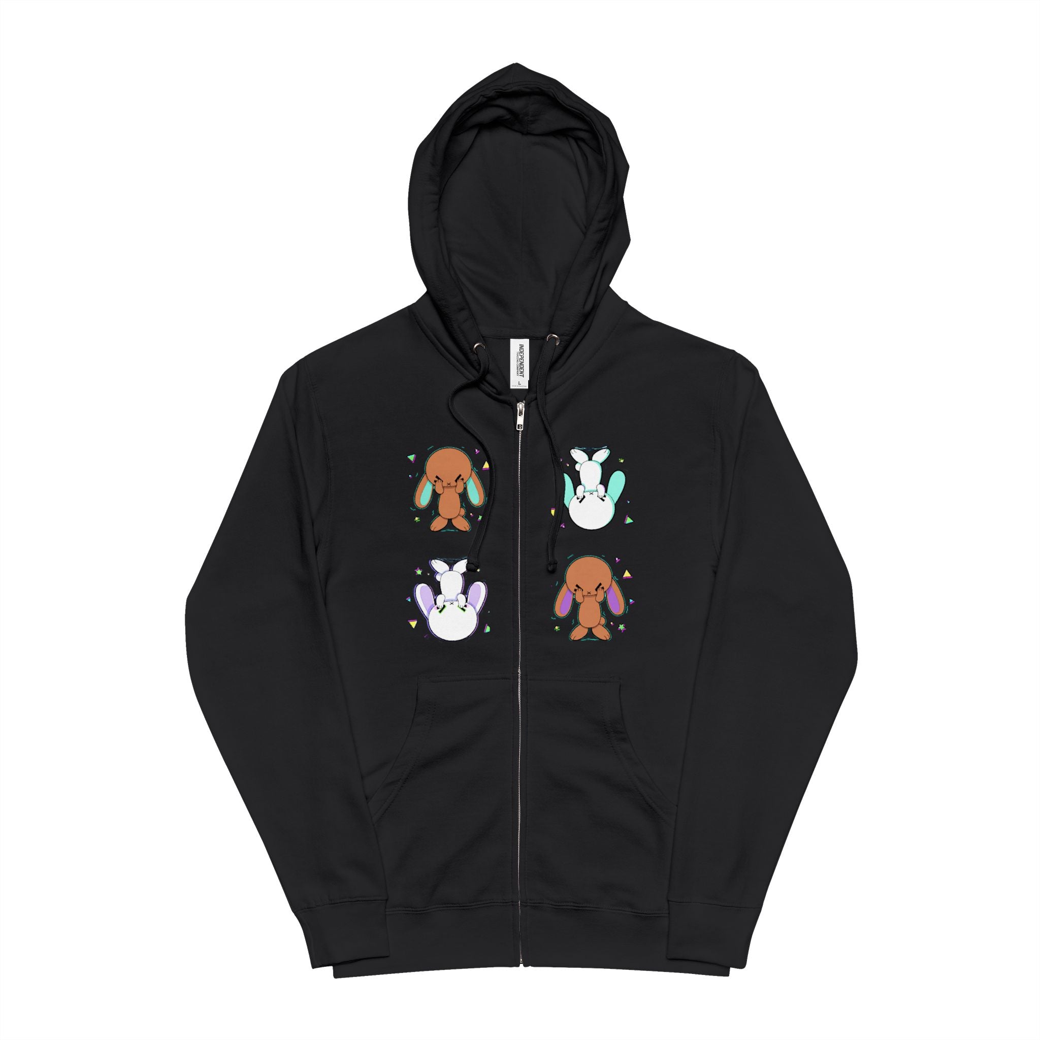All Ears Zip-Up Hoodie - White Logo