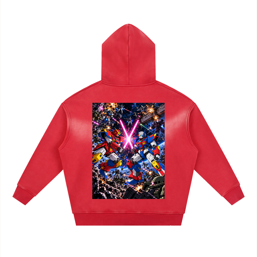 Sunfade Two-way Zipper Gundam Hoodie