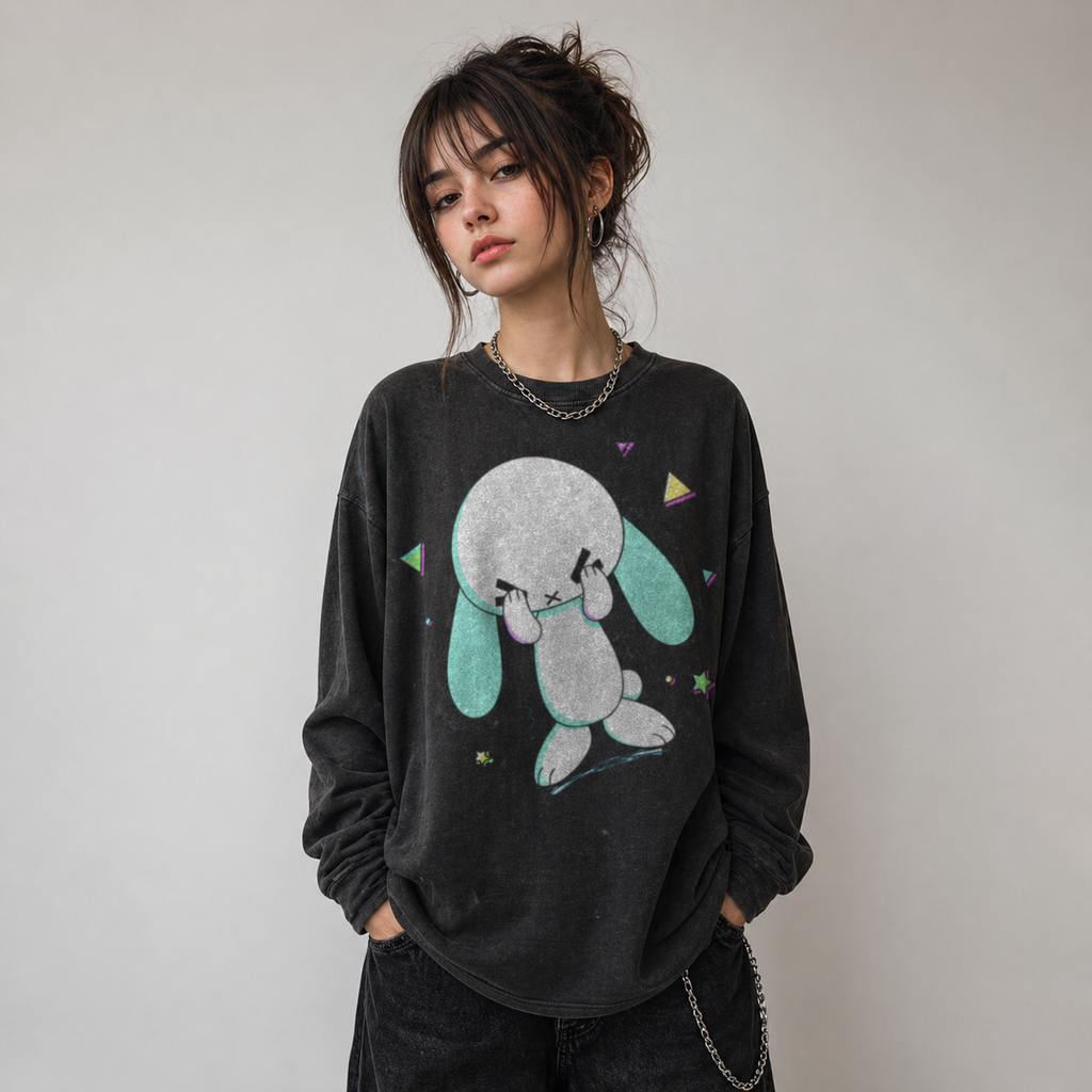 OG Green Ears Long Sleeve - White Logo