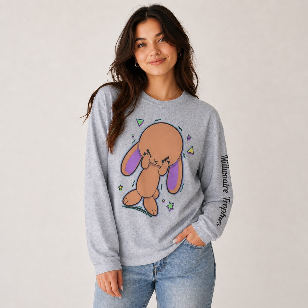 Purple Ears Long Sleeve - Black Logo