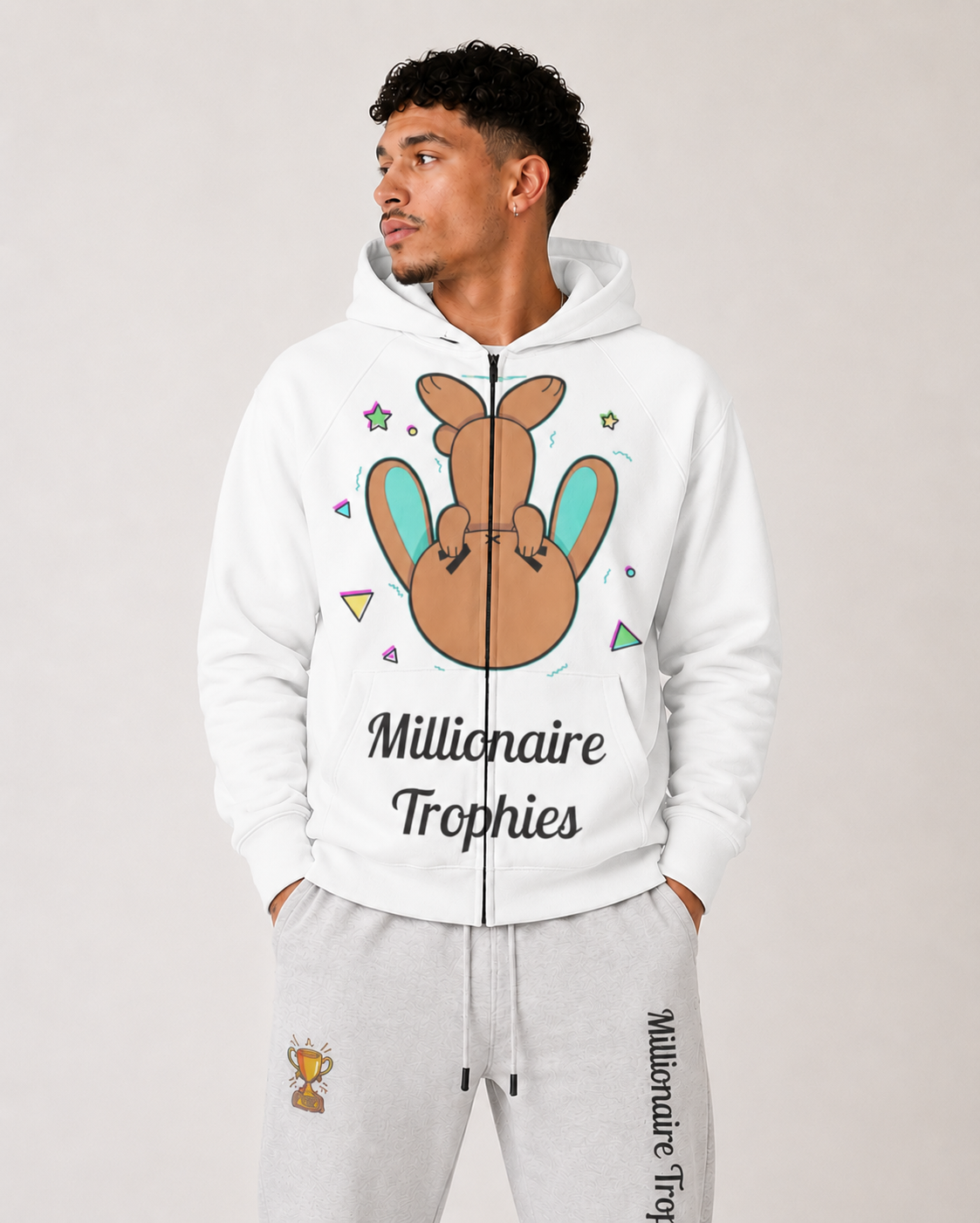 Green Ears Hoodie - Black Logo
