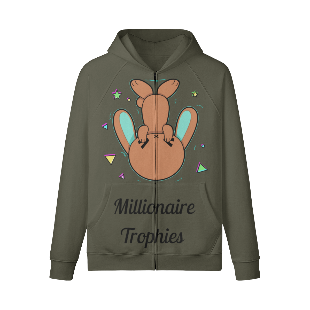 Green Ears Hoodie - Black Logo