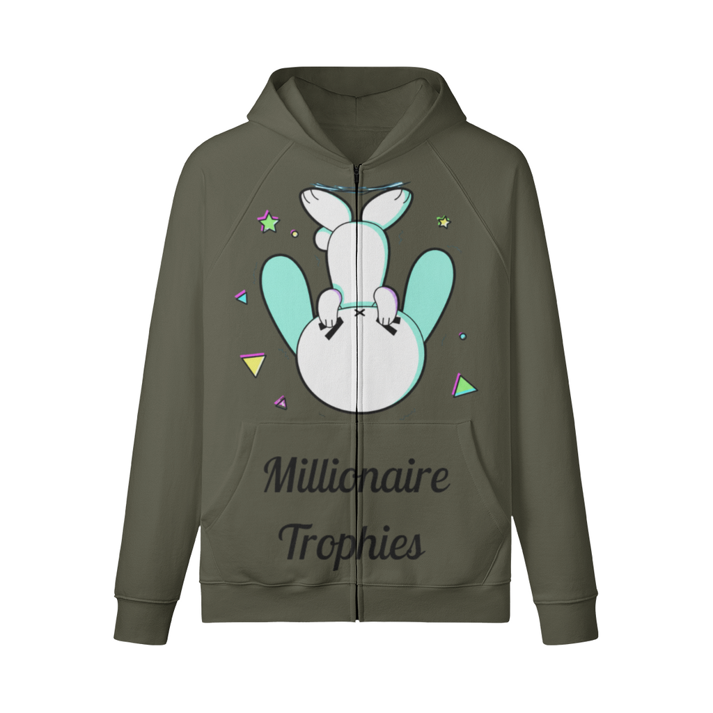 OG Green Ears Zip-Up Hoodie - Black Logo