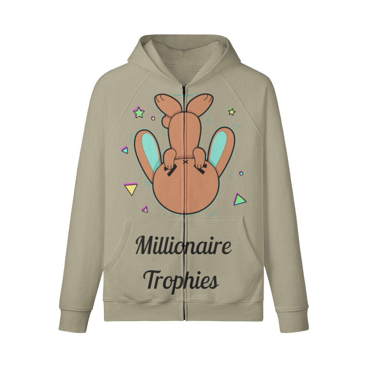 Green Ears Hoodie - Black Logo