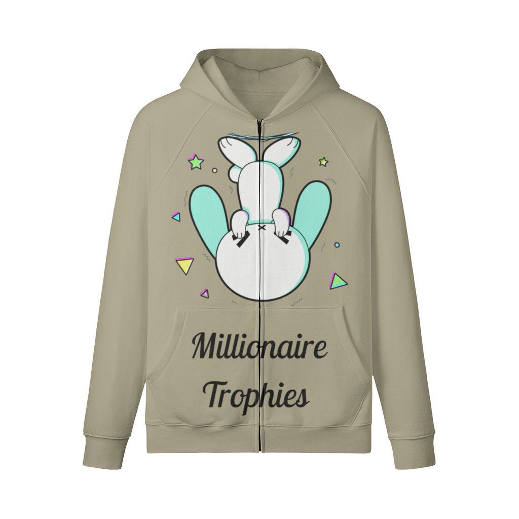 OG Green Ears Zip-Up Hoodie - Black Logo