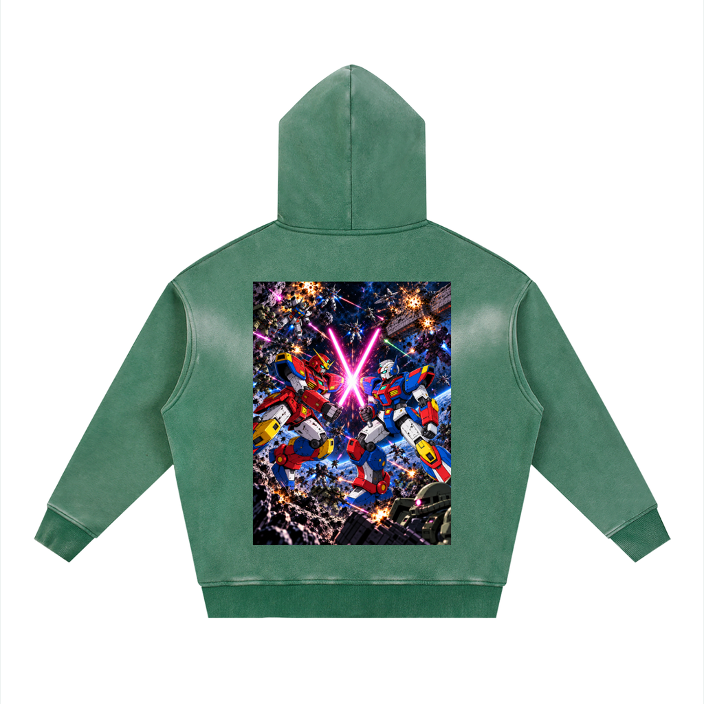 Sunfade Two-way Zipper Gundam Hoodie