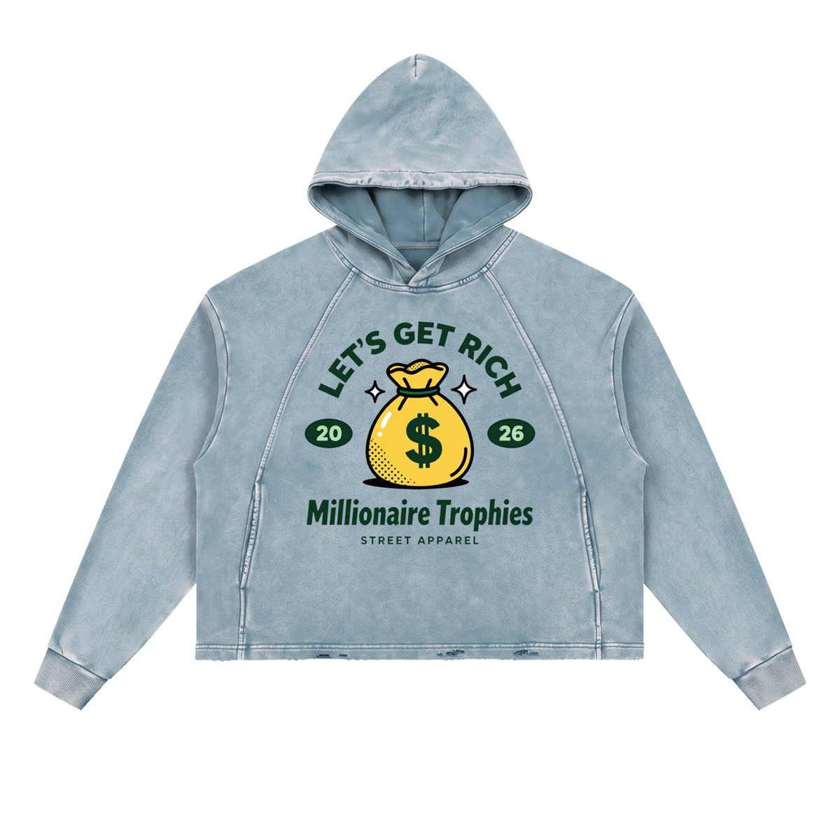 Vintage Washed Let's Get Rich Hoodie