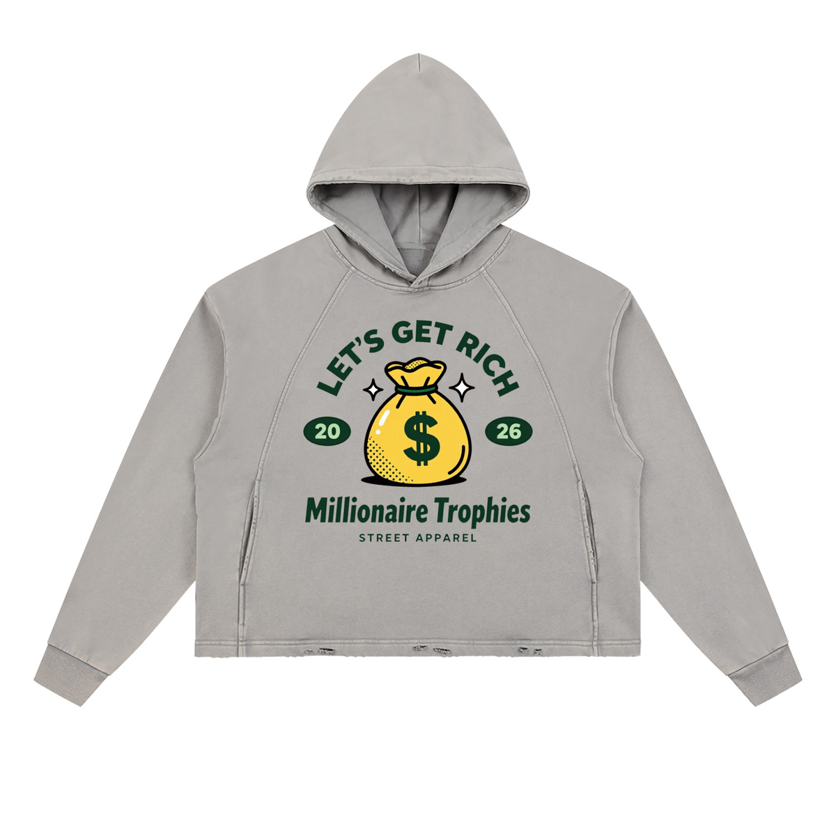 Vintage Washed Let's Get Rich Hoodie