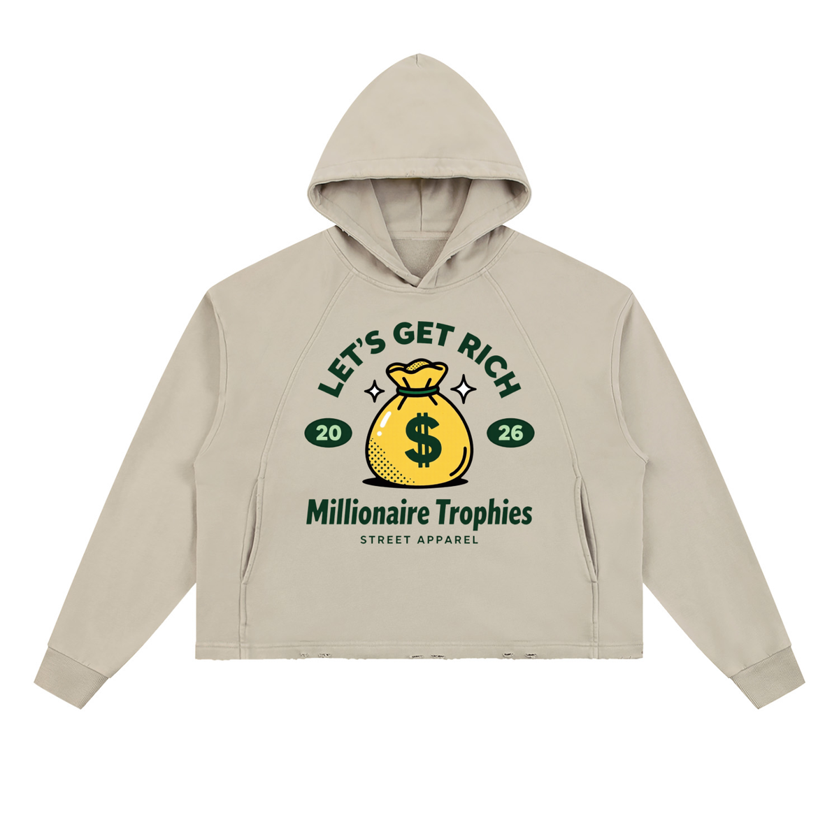Vintage Washed Let's Get Rich Hoodie