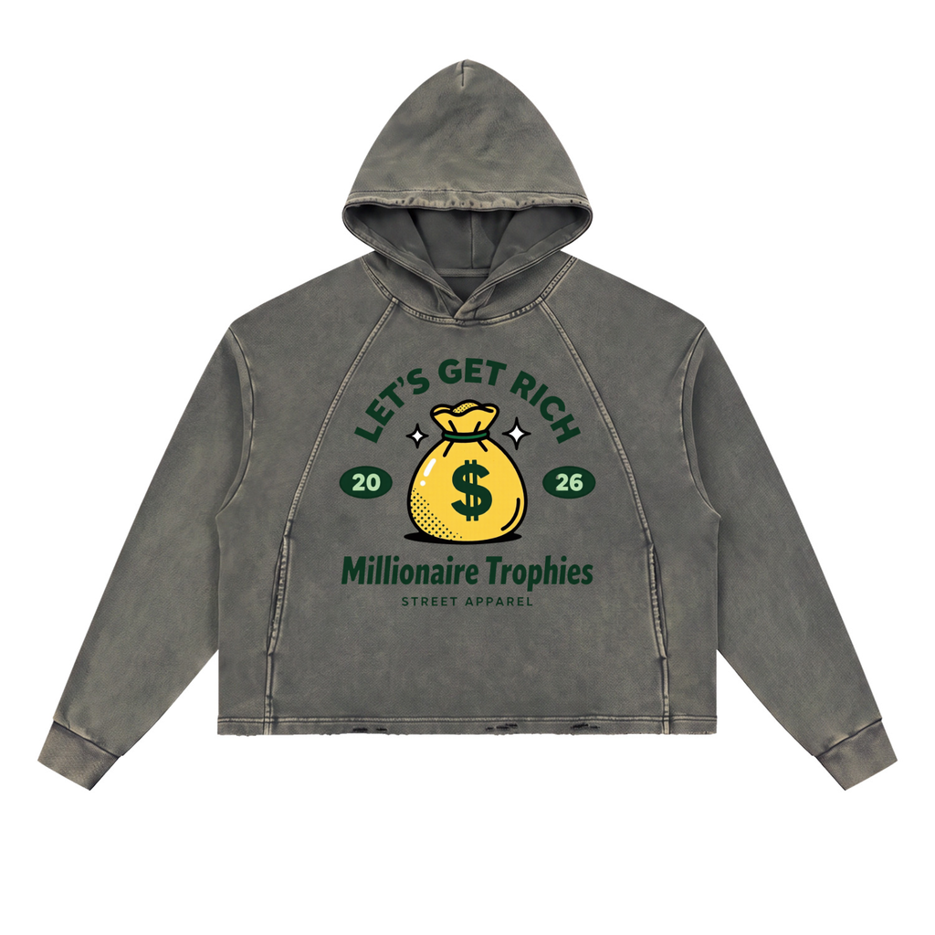 Vintage Washed Let's Get Rich Hoodie